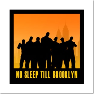 No Sleep Till Brooklyn Silhouette Posters and Art